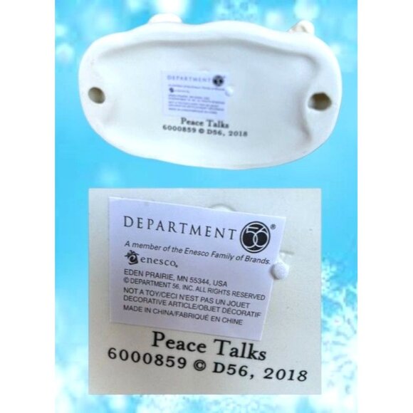 Department 56 Peace Talks Snowbaby Figurine 2018 Enesco Christmas Retired Winter - Picture 9 of 12